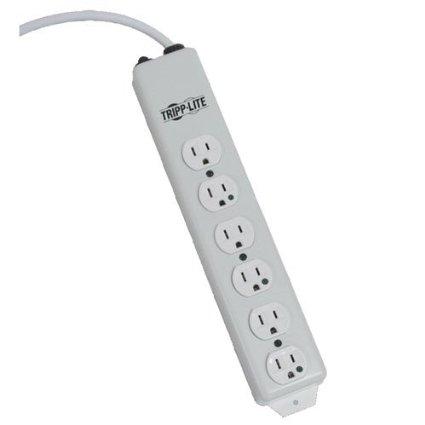 Tripp Lite Power Strip Hospital Medical 120v 5-15r-hg 6 Outlet 6feet Cord Metal
