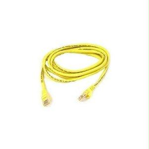 Belkin International Inc 6ft Cat6 Snagless Patch Cable, Utp, Yellow Pvc Jacket, 23awg, 50 Micron, Gold Pl