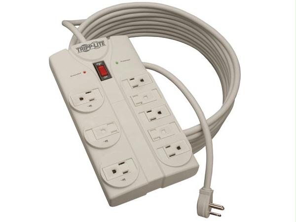 Tripp Lite Surge Protector Power Strip 120v 5-15r 8 Outlet 25feet Cord 1440 Joule