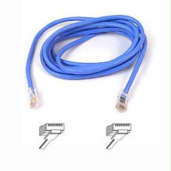 Belkin International Inc 7ft Cat5e Patch Cable, Utp, Blue Pvc Jacket, 24awg, T568b, 50 Micron, Gold Plate