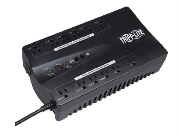 Tripp Lite 750va 450w Ups Eco Green Battery Back Up Compact 120v Usb Rj11