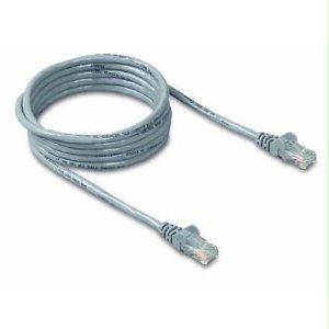Belkin International Inc 15ft Cat5e Snagless Patch Cable, Utp, Gray Pvc Jacket, 24awg, T568b, 50 Micron,