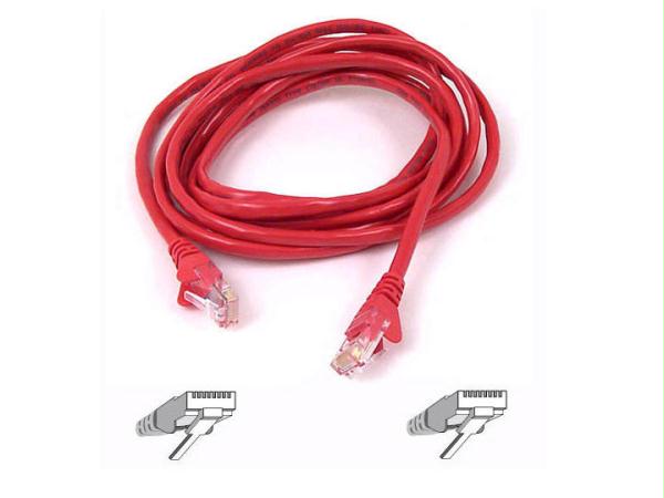 Belkin International Inc Patch Cable - Rj-45 (m) - Rj-45 (m) - 15 Ft - Utp - ( Cat 5e ) - Red