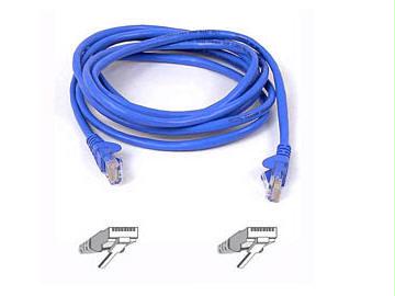 Belkin International Inc 20ft Cat5e Snagless Patch Cable, Utp, Blue Pvc Jacket, 24awg, T568b, 50 Micron,