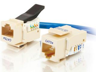 C2g Cat5e Tooless Keystone Wo Pcb Ivory