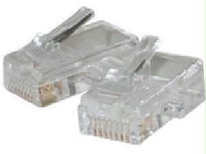 C2g Rj45 Cat5 8x8 Modular Plug For Flat Stranded Cable - 10pk