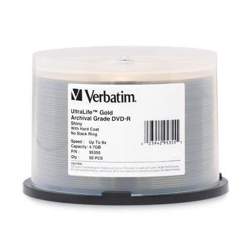 Verbatim Americas Llc 50pk Dvd-r 8x Ultralife Gold Spindle