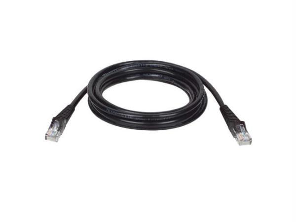 Tripp Lite 15ft Cat5e / Cat5 Snagless Molded Patch Cable Rj45 M/m Black 15ft
