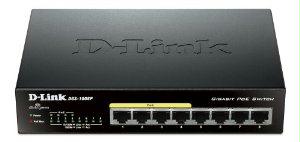 D-link Systems D-link Dgs-1008p Unmanaged 8 Port Desktop Switch With 8 Gigabit Ports, 4 Of 8 Po