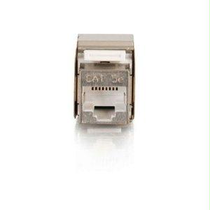 C2g Cat5e Metal Shielded Keystone Jack - Silver
