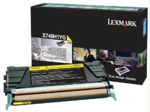 Lexmark X748h1yg Yellow Return Program Toner Cartridge For Use In X748 Estimated