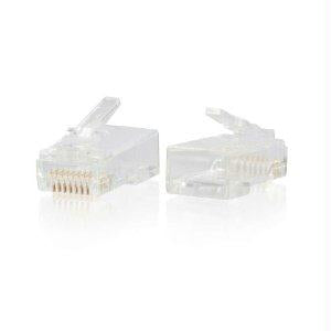 C2g Rj45 Cat6 Modular Plug For Round Solid/stranded Cable Multipack (50 Pack)