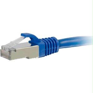 C2g 30ft Cat6a Snagless Shielded (stp) Network Patch Cable - Blue