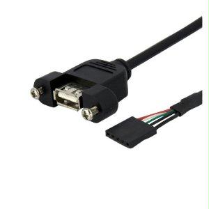 Startech Connect A Panel Mount Usb-a Port To Your Motherboard Header - Usb Header To Usb
