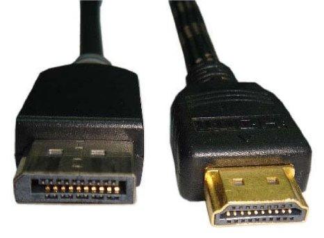 Unc Group Llc 10ft Displayport To Hdmi M-m Hdmi - Displayport Adapter Cable Hdmi Male To Displ