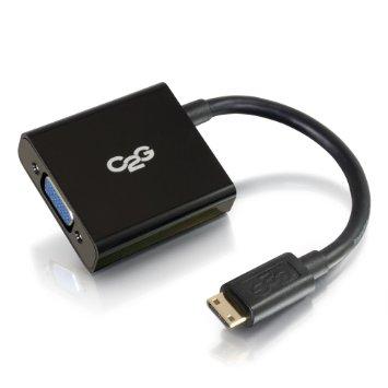 C2g Hdmi To Vga Adapter Converter Dongle Male To Female Black-easily Connect The