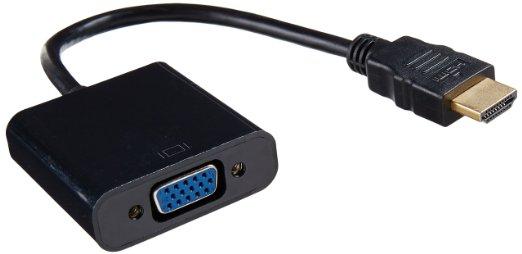 Add-on Addon Hdmi Male To Vga Female Black Adapter