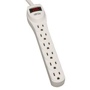 Tripp Lite Surge Protector Power Strip 120v 6 Outlet 2feet Cord 180 Joule
