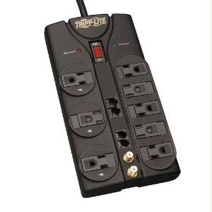 Tripp Lite Surge Protector Power Strip 120v 8 Outlet Rj11 Rj45 Coax 10feet Cord 3240 Joule
