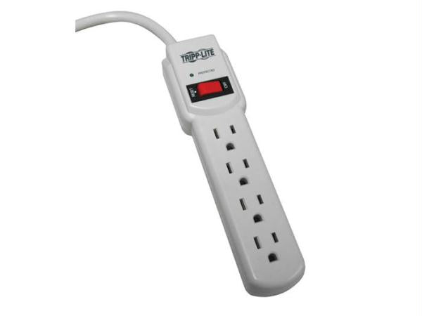 Tripp Lite Tlp404 - Surge Protector - 120v Ac - Circuit Breaker - 4-outlet Surge Strip 4ft