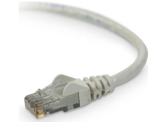 Belkin International Inc 20ft Cat6 Snagless Patch Cable, Utp, Gray Pvc Jacket, 23awg, 50 Micron, Gold Pla