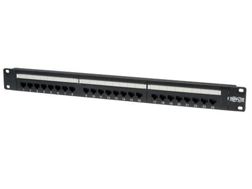 Tripp Lite 24-port Cat6 Cat5 Patch Panel Rackmount 110 Punch Down Rj45 Ethernet 1urm