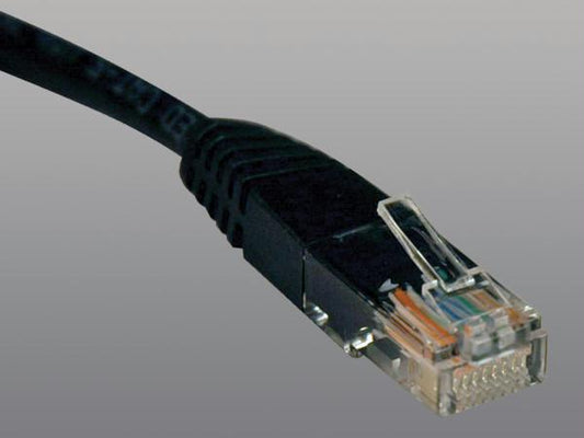 Tripp Lite 1ft Cat5e / Cat5  350mhz Molded Patch Cable Rj45 M/m Black 1ft