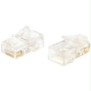 C2g Rj45 Cat5e Modular Plug For Round Stranded Cable Multipack (50 Pack) (taa Compli