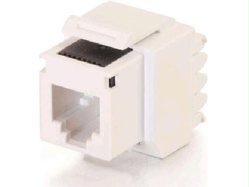 C2g Cat3 Rj12 Keystone Jack - White