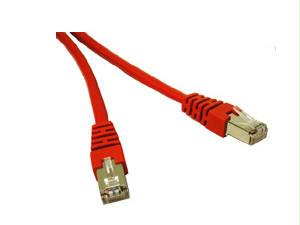 C2g 10ft Cat5e Molded Shielded (stp) Network Patch Cable - Red