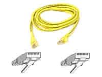 Belkin International Inc 50ft Cat5e Snagless Patch Cable, Utp, Yellow Pvc Jacket, 24awg, T568b, 50 Micron