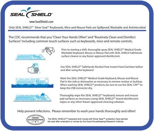 Seal Shield Seal Pad - Mouse Pad - Antimicrobial Product Protection(4x 6)(10 Pack)