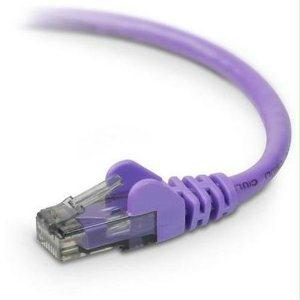 Belkin International Inc 14ft Cat6 Snagless Patch Cable, Utp, Purple Pvc Jacket, 23awg, 50 Micron, Gold P