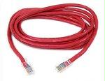 Belkin International Inc 3ft Cat5e Patch Cable, Utp, Red Pvc Jacket, 24awg, T568b, 50 Micron, Gold Plated