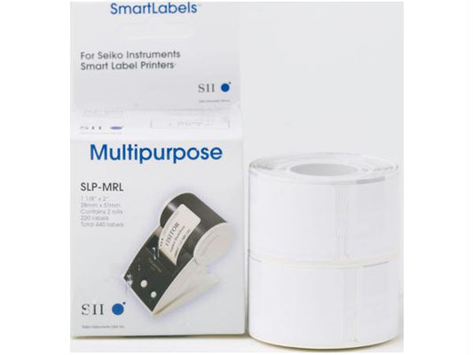 Seiko Instruments Usa, Inc. White - Label Width: 1 1/10 Label Length: 2 1/64 - Works With Slp620, Slp650, An