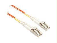 Unc Group Llc 2 Meter Lc-lc Om1 1gig Fiber Optic Cable, Orange, Ofnr, 62.5/125 Fiber, Multimod