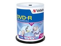Verbatim Americas Llc Verbatim Azo Dvd-r 4.7gb 16x With Branded Surface-100pk Spindle