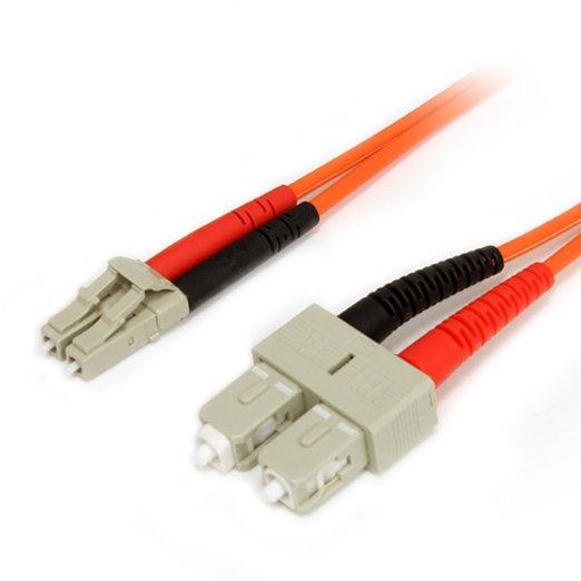 Startech 2m Fiber Optic Cable - Multimode Duplex 62.5/125 Lszh Fiber Jumper Cord - Lc/sc