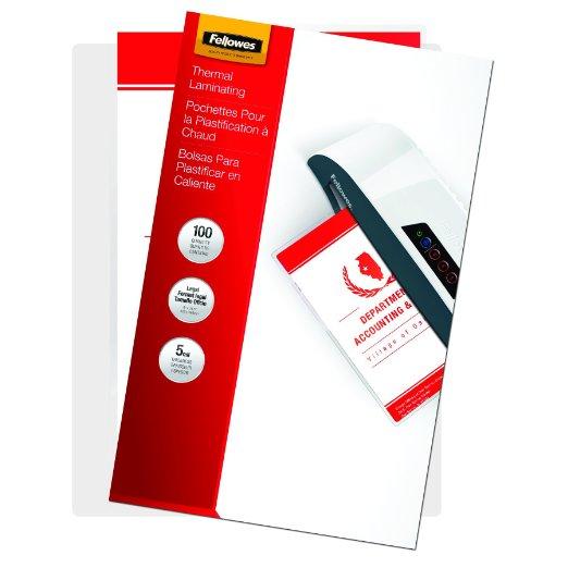 Fellowes, Inc. Laminating Pouches Legal 5mil 100pk,dds Must Be Ordered In Multiples Of Case Qty