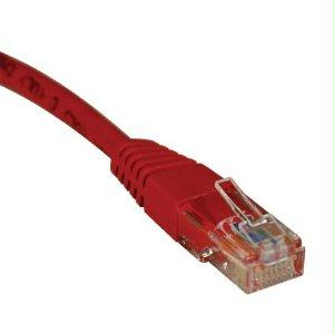 Tripp Lite 1ft Cat5e / Cat5  350mhz Molded Patch Cable Rj45 M/m Red 1ft