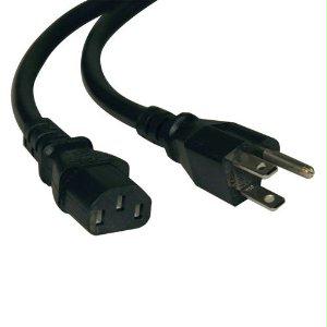 Tripp Lite 4ft Computer Power Cord Cable 5-15p To C13 10a 18awg