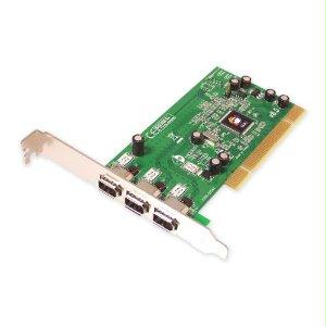 Siig, Inc. 3-port 1394 (firewire) Pci Adapter, Three External Ieee 1394 (firewire) Ports Su