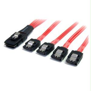 Startech Connect A Sata/sas Controller To 4 Sata Drives - 50cm Sasto Sata Cable - Mini Sa