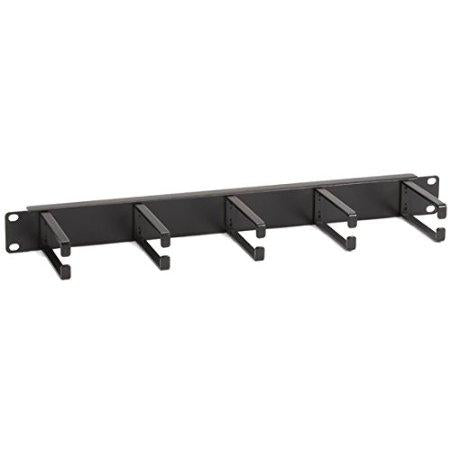 Black Box Horizontal It Rackmount Cable Manager - 1u, 19", Single-sided, Black, Gsa, Taa