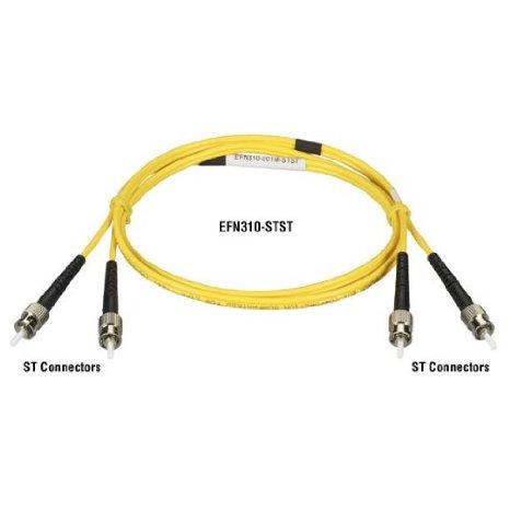 Black Box Os2 9/125 Singlemode Fiber Optic Patch Cable - Ofnr Pvc, Lc To Lc, Yellow, 5-m (