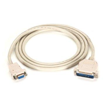 Black Box Premium At Modem Cable - Db9 Female/db25 Male, 9-conductor, 24 Awg, 50-ft. (15.2