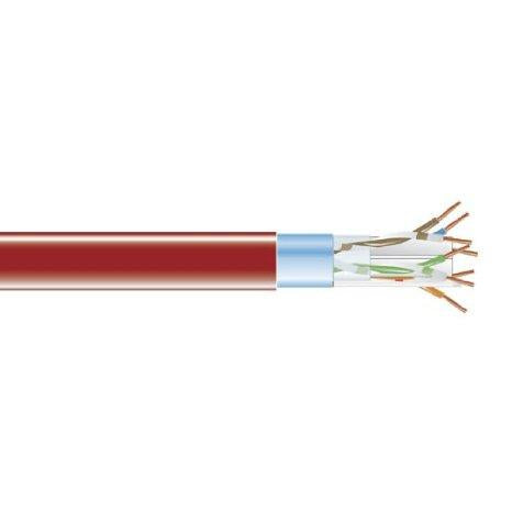 Black Box Cat6 400-mhz Solid Ethernet Bulk Cable - Shielded (f/utp), Cmr Pvc, Red, 1000-ft