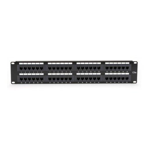 Black Box Cat5e Patch Panel, Punchdown - 2u, Unshielded, 48-port