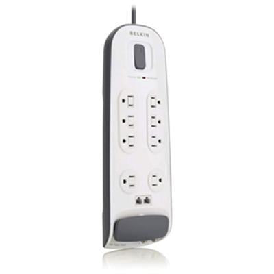 Belkin International Inc 8-outlet Surge Protector With 6 Ft Power Cord With Telephone Protection