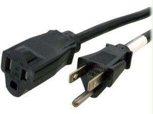 Startech Ac Power Extension Cord 3ft/1m 16awg Power Supply Extension Cable Nema 5-15r To